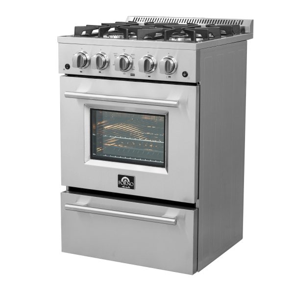 Forno 24?? Breno Gas Range with 4 Sealed Burners - FFSGS6272-24 - Image 4