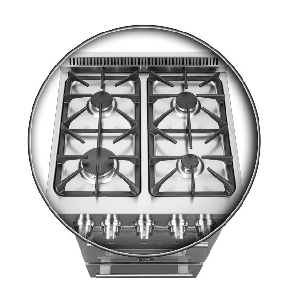Forno 24?? Breno Gas Range with 4 Sealed Burners - FFSGS6272-24 - Image 10