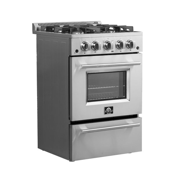 Forno 24?? Breno Gas Range with 4 Sealed Burners - FFSGS6272-24 - Image 3
