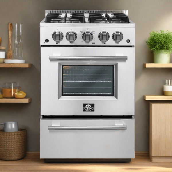 Forno 24?? Breno Gas Range with 4 Sealed Burners - FFSGS6272-24
