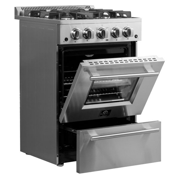 Forno 24?? Breno Gas Range with 4 Sealed Burners - FFSGS6272-24 - Image 7