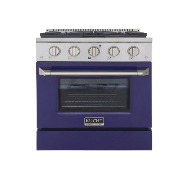 Kucht 30 in. 4.2 cu. ft. Professional All Gas Range in Stainless Steel with Color Options KNG301 - Image 4