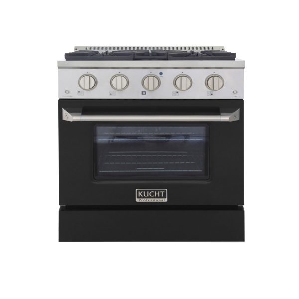 Kucht 30 in. 4.2 cu. ft. Professional All Gas Range in Stainless Steel with Color Options KNG301 - Image 6