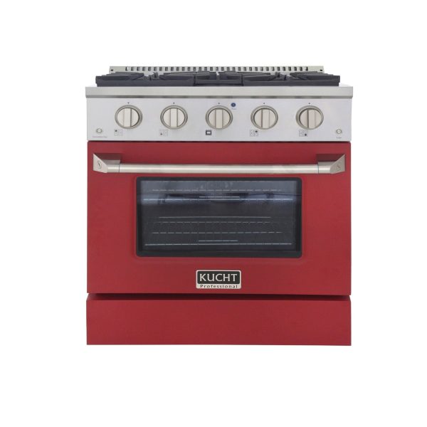 Kucht 30 in. 4.2 cu. ft. Professional All Gas Range in Stainless Steel with Color Options KNG301 - Image 2