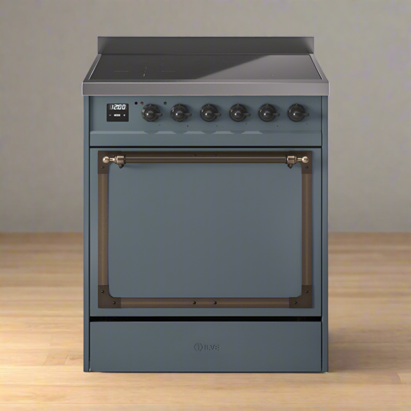 ILVE Nostalgie II Noblesse 30?? Induction Freestanding Range with Solid Door - UNI304QNMP