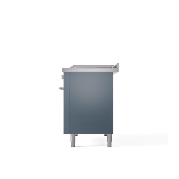 ILVE Professional Plus II 48" Dual Fuel Range with 5 Sealed Burners Griddle French Top Triple Glass Door - UP48FSWMP - Image 8