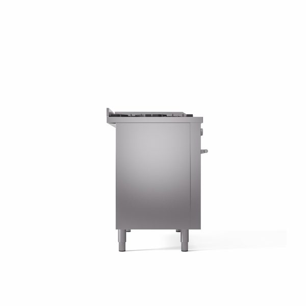 ILVE Professional Plus II 48" Dual Fuel Range with 5 Sealed Burners Griddle French Top Triple Glass Door - UP48FSWMP - Image 37