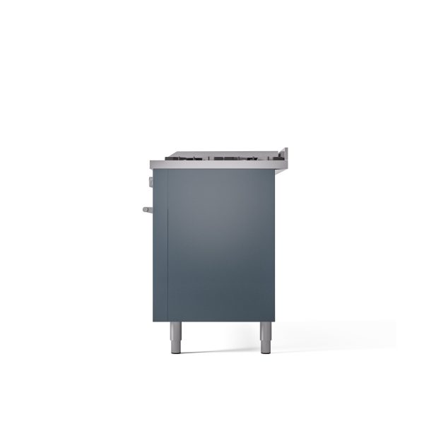 ILVE Professional Plus 60" Dual Fuel Range with 9 Sealed Burners w/Griddle Triple Glass Door - UP60FWMP - Image 8
