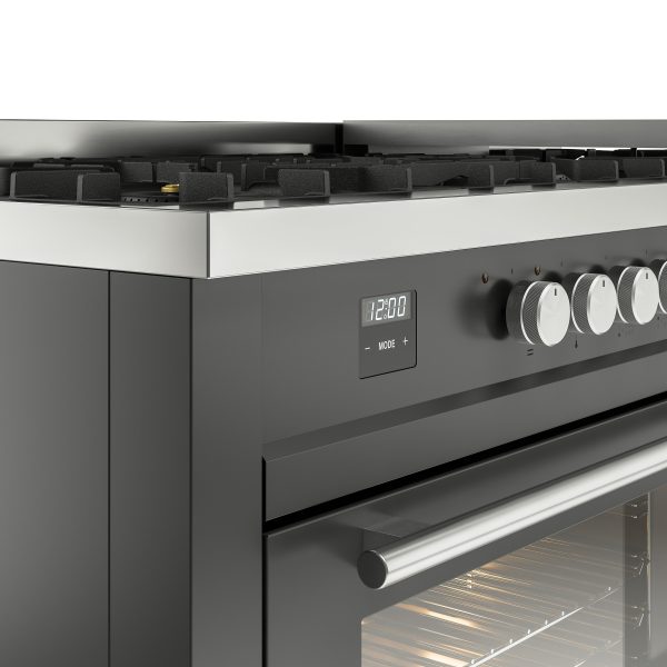 ILVE Professional Plus 60" Dual Fuel Range with 9 Sealed Burners w/Griddle Triple Glass Door - UP60FWMP - Image 21