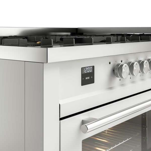 ILVE Professional Plus 60" Dual Fuel Range with 9 Sealed Burners w/Griddle Triple Glass Door - UP60FWMP - Image 41