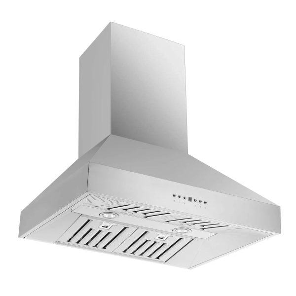 Forno 30-Inch 600 CFM Wall Mount Range Hood in Stainless Steel - FRHWM5094-30