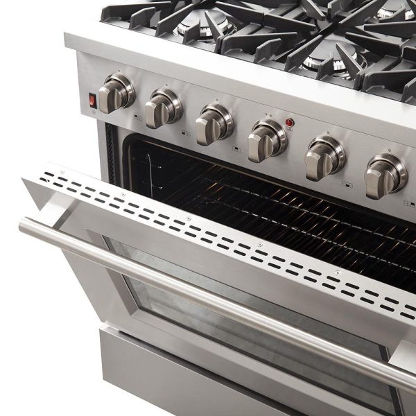 Forno 36" Vittorio Freestanding Gas Range with Convection Oven - FFSGS6244-36 - Image 6