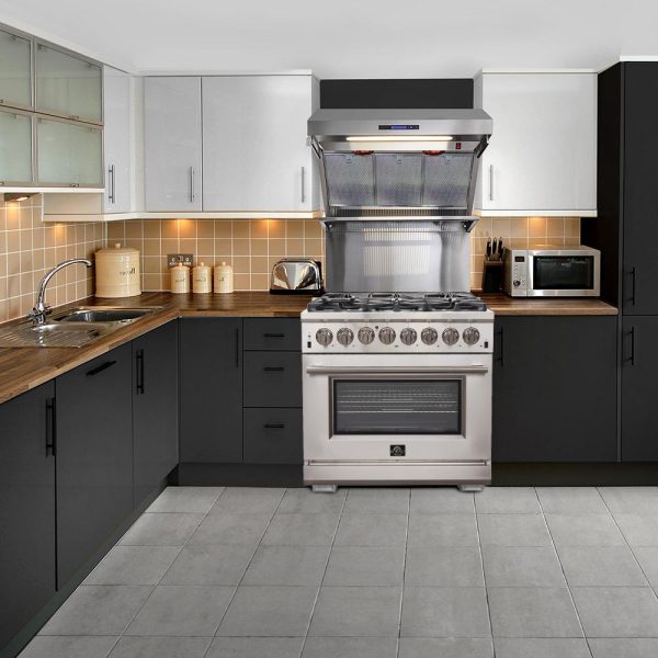 Forno 36" Vittorio Freestanding Gas Range with Convection Oven - FFSGS6244-36 - Image 2