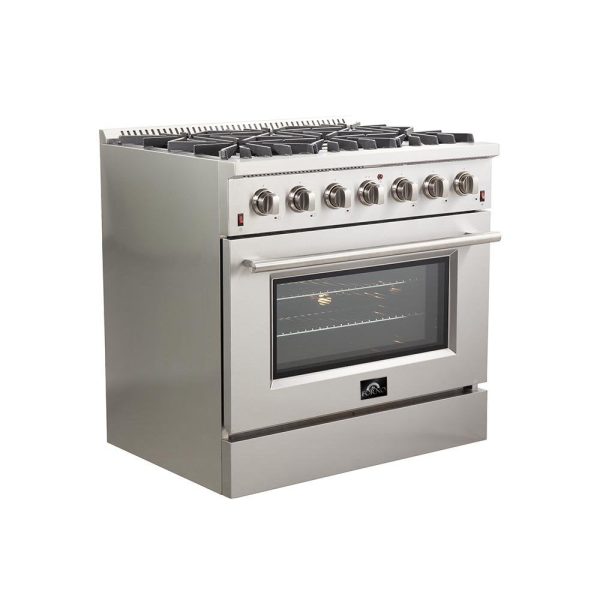 Forno 36" Vittorio Freestanding Gas Range with Convection Oven - FFSGS6244-36 - Image 13
