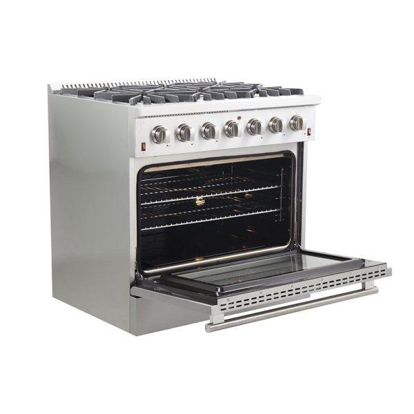 Forno 36" Vittorio Freestanding Gas Range with Convection Oven - FFSGS6244-36 - Image 14
