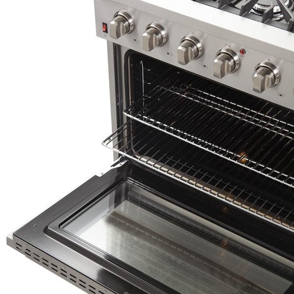 Forno 36" Vittorio Freestanding Gas Range with Convection Oven - FFSGS6244-36 - Image 5