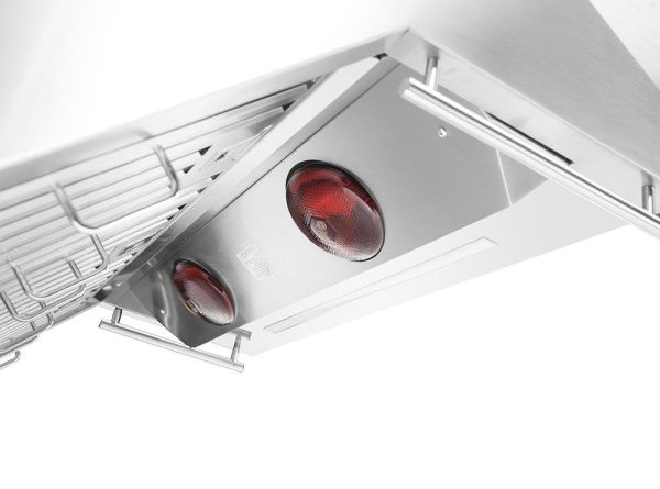 Forno Ansedonia 36" Wall Mount Range Hood with Red Light Warmer, Shelf/Backsplash, and 1200 CFM Motor -FRHWM5029-36HB - Image 4