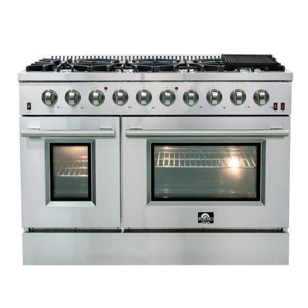 Forno 48" Vittorio Freestanding Gas Range with Double Oven - FFSGS6244-48 - Image 5