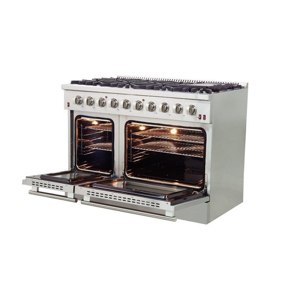 Forno 48" Vittorio Freestanding Gas Range with Double Oven - FFSGS6244-48 - Image 12