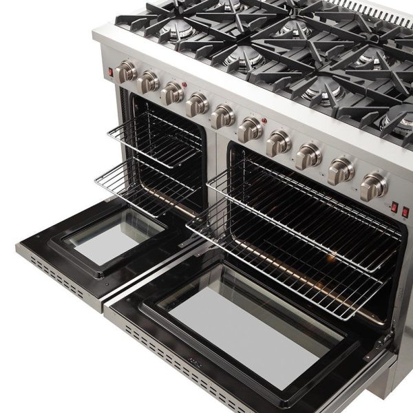 Forno 48" Vittorio Freestanding Gas Range with Double Oven - FFSGS6244-48 - Image 8