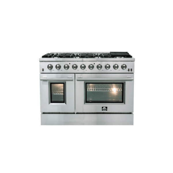 Forno 48" Vittorio Freestanding Gas Range with Double Oven - FFSGS6244-48 - Image 2