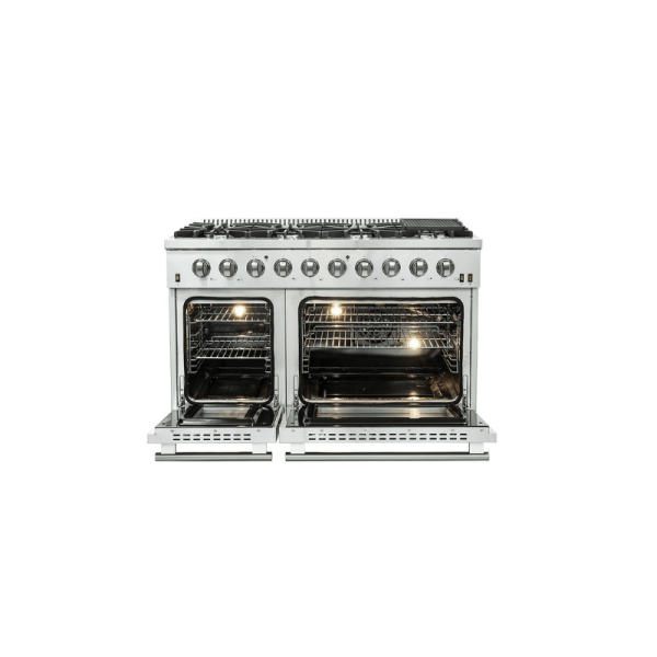 Forno 48" Vittorio Freestanding Gas Range with Double Oven - FFSGS6244-48 - Image 4