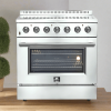 FORNO Galiano 36-Inch Electric Range with Convection Oven in Stainless Steel - FFSEL6083-36