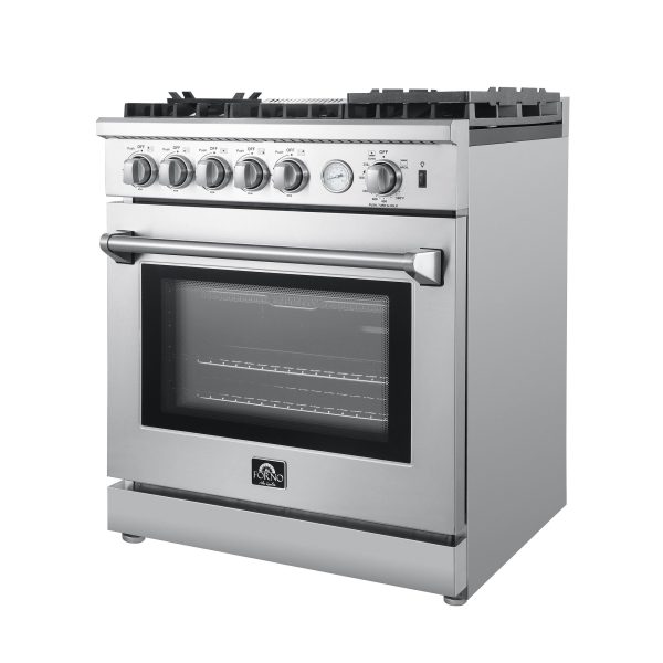 Forno Breno 30" Freestanding Gas Range Oven with 5 Sealed Burners, Griddle, and Air Fryer FFSGS6276-30 - Image 10