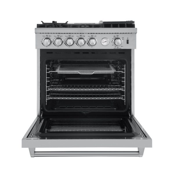 Forno Breno 30" Freestanding Gas Range Oven with 5 Sealed Burners, Griddle, and Air Fryer FFSGS6276-30 - Image 9