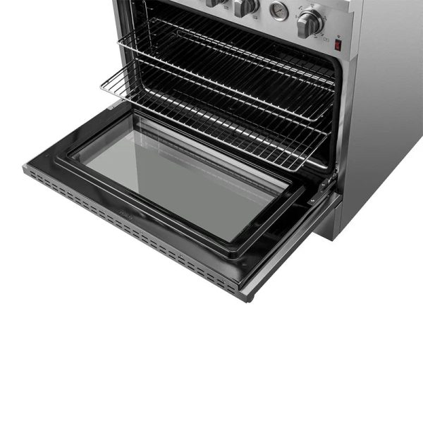 Forno Marco 36-Inch Gas Range 6 Gas Burners, 5.36 cu.ft. Convection Oven and Temperature Gauge in Stainless Steel - FFSGS6277-36 - Image 5