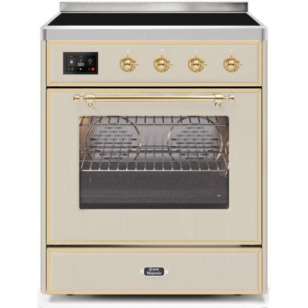 ILVE 30" Majestic II Series Freestanding Electric Single Oven Range with 4 Elements, Triple Glass Cool Door, Convection Oven, TFT Oven Control Display and Child Lock (UMI30NE3) - Image 3