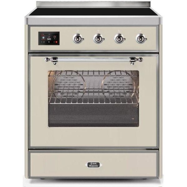 ILVE 30" Majestic II Series Freestanding Electric Single Oven Range with 4 Elements, Triple Glass Cool Door, Convection Oven, TFT Oven Control Display and Child Lock (UMI30NE3) - Image 2