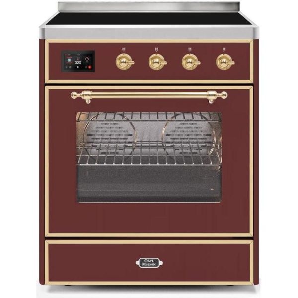 ILVE 30" Majestic II Series Freestanding Electric Single Oven Range with 4 Elements, Triple Glass Cool Door, Convection Oven, TFT Oven Control Display and Child Lock (UMI30NE3) - Image 11