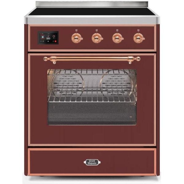 ILVE 30" Majestic II Series Freestanding Electric Single Oven Range with 4 Elements, Triple Glass Cool Door, Convection Oven, TFT Oven Control Display and Child Lock (UMI30NE3) - Image 12