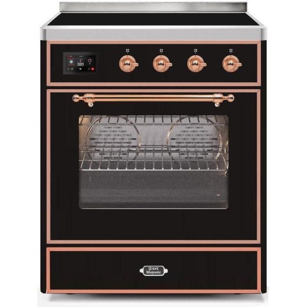 ILVE 30" Majestic II Series Freestanding Electric Single Oven Range with 4 Elements, Triple Glass Cool Door, Convection Oven, TFT Oven Control Display and Child Lock (UMI30NE3) - Image 8
