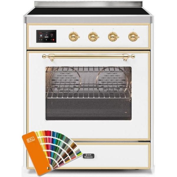 ILVE 30" Majestic II Series Freestanding Electric Single Oven Range with 4 Elements, Triple Glass Cool Door, Convection Oven, TFT Oven Control Display and Child Lock (UMI30NE3) - Image 27