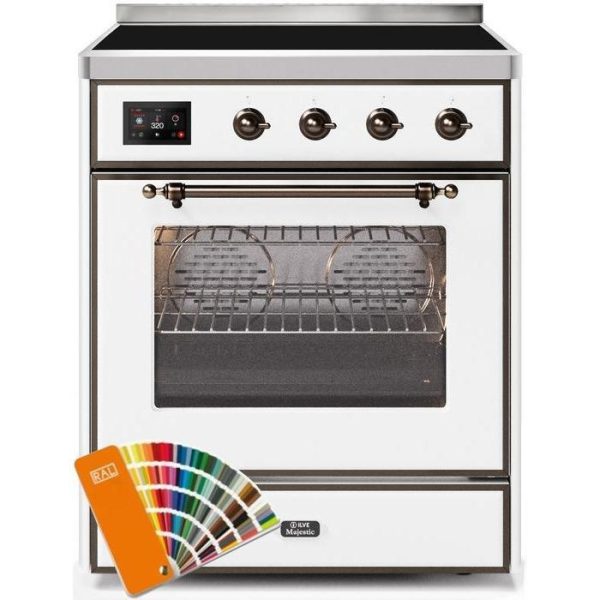 ILVE 30" Majestic II Series Freestanding Electric Single Oven Range with 4 Elements, Triple Glass Cool Door, Convection Oven, TFT Oven Control Display and Child Lock (UMI30NE3) - Image 25