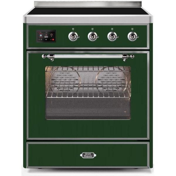 ILVE 30" Majestic II Series Freestanding Electric Single Oven Range with 4 Elements, Triple Glass Cool Door, Convection Oven, TFT Oven Control Display and Child Lock (UMI30NE3) - Image 14