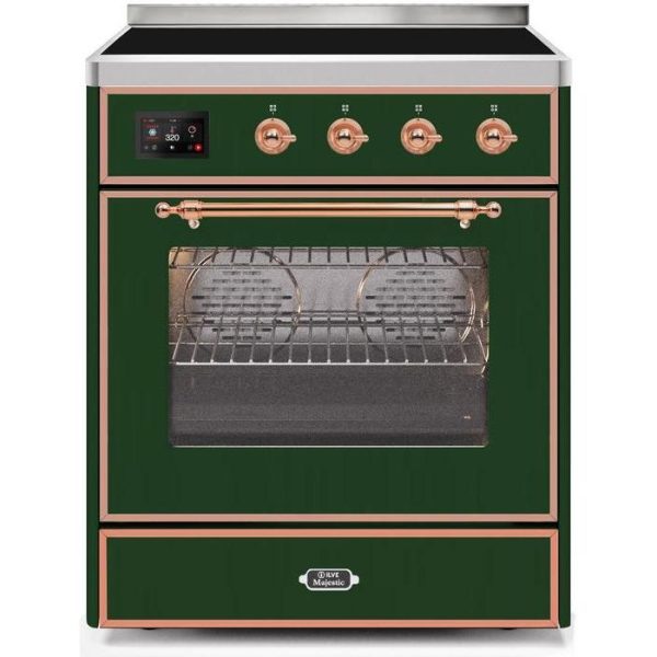 ILVE 30" Majestic II Series Freestanding Electric Single Oven Range with 4 Elements, Triple Glass Cool Door, Convection Oven, TFT Oven Control Display and Child Lock (UMI30NE3) - Image 16
