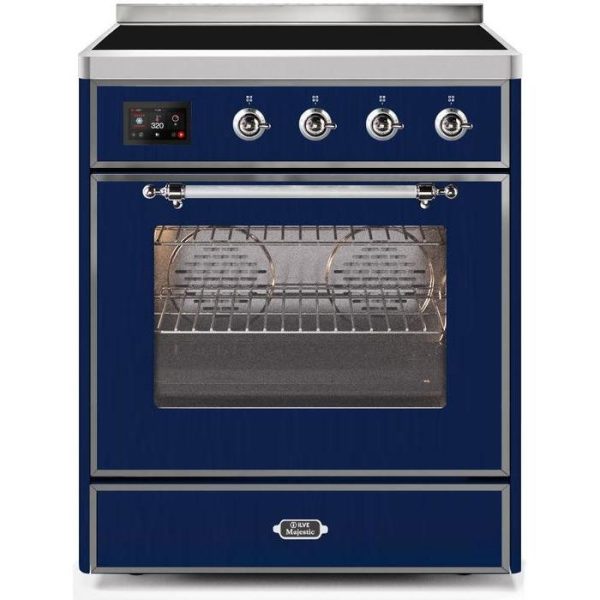 ILVE 30" Majestic II Series Freestanding Electric Single Oven Range with 4 Elements, Triple Glass Cool Door, Convection Oven, TFT Oven Control Display and Child Lock (UMI30NE3) - Image 18