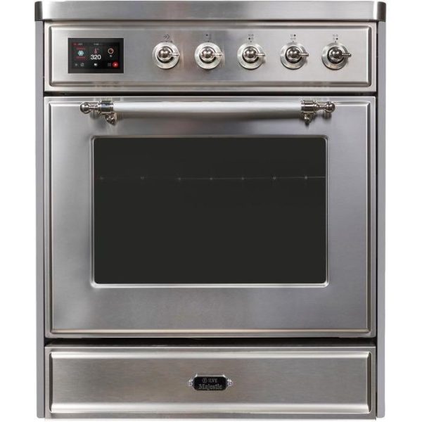 ILVE 30" Majestic II Series Freestanding Electric Single Oven Range with 4 Elements, Triple Glass Cool Door, Convection Oven, TFT Oven Control Display and Child Lock (UMI30NE3) - Image 30