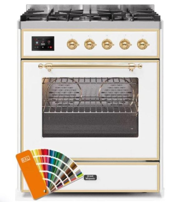 ILVE 30" Majestic II Series Gas Burner and Electric Oven Range with 5 Sealed Burners (UM30DNE3) - Image 27