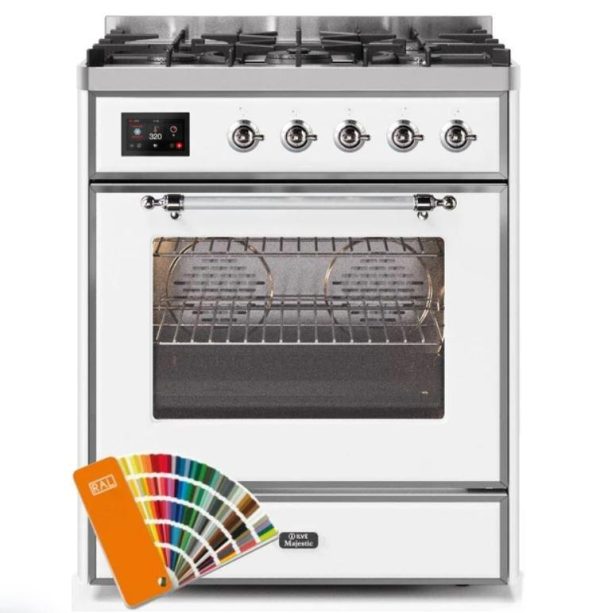 ILVE 30" Majestic II Series Gas Burner and Electric Oven Range with 5 Sealed Burners (UM30DNE3) - Image 26