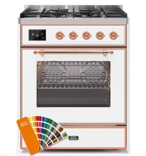 ILVE 30" Majestic II Series Gas Burner and Electric Oven Range with 5 Sealed Burners (UM30DNE3) - Image 28