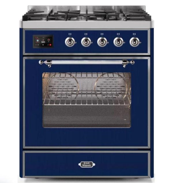 ILVE 30" Majestic II Series Gas Burner and Electric Oven Range with 5 Sealed Burners (UM30DNE3) - Image 18
