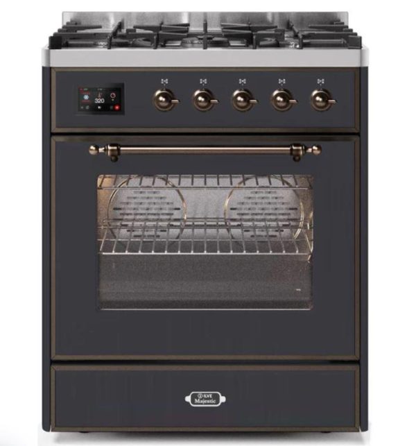 ILVE 30" Majestic II Series Gas Burner and Electric Oven Range with 5 Sealed Burners (UM30DNE3) - Image 21