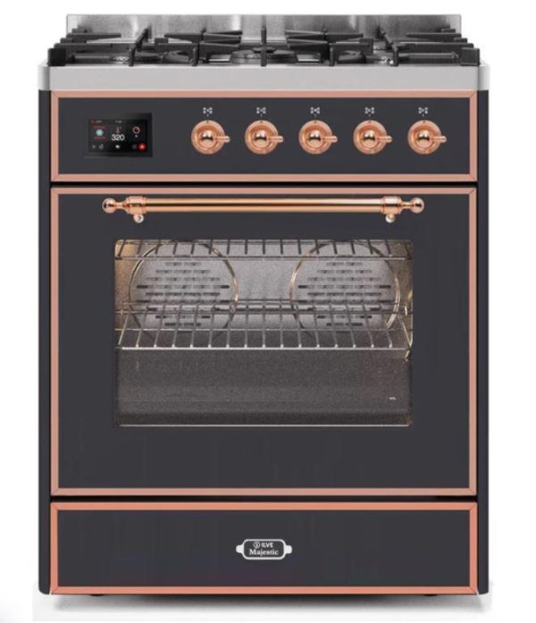 ILVE 30" Majestic II Series Gas Burner and Electric Oven Range with 5 Sealed Burners (UM30DNE3) - Image 24