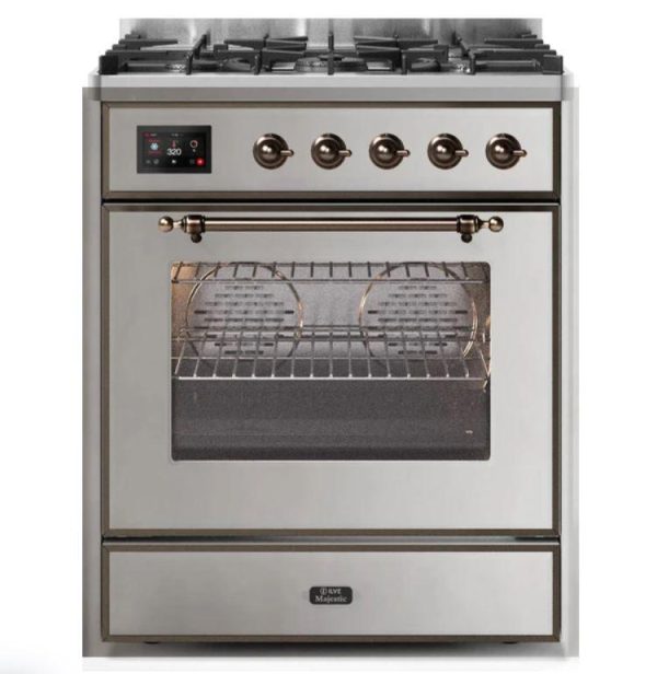 ILVE 30" Majestic II Series Gas Burner and Electric Oven Range with 5 Sealed Burners (UM30DNE3) - Image 29