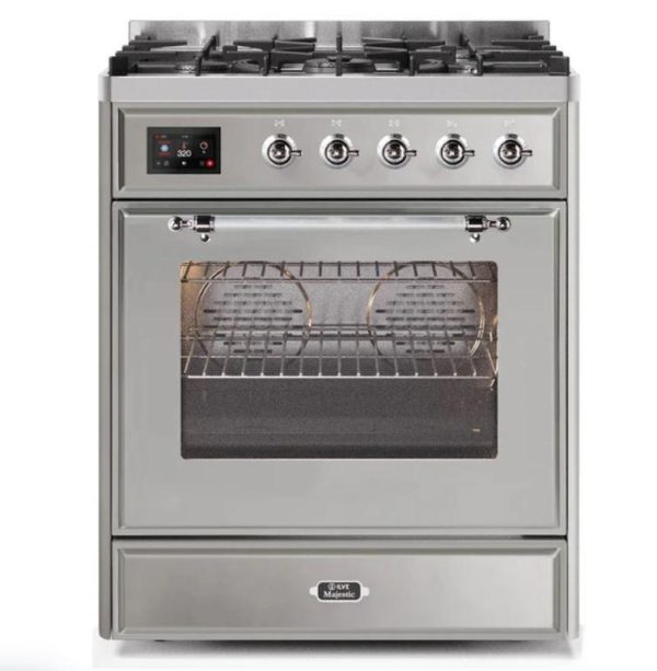 ILVE 30" Majestic II Series Gas Burner and Electric Oven Range with 5 Sealed Burners (UM30DNE3) - Image 30