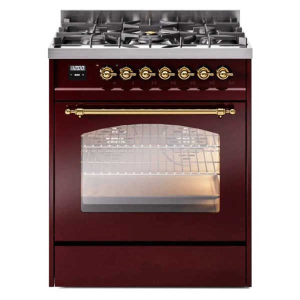 ILVE 30" Nostalgie II Series Freestanding Single Oven Dual Fuel Range with 5 Sealed Burners - UP30NMP - Image 11